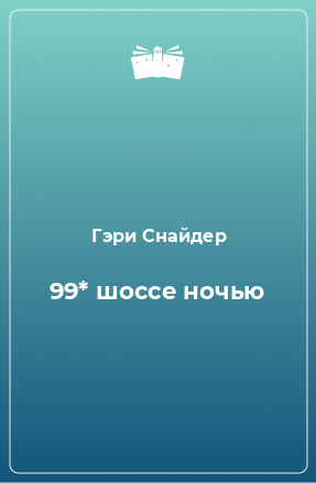 Книга 99* шоссе ночью