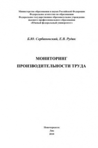 Книга Мониторинг производительности труда: Монография