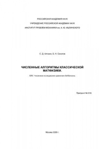 Книга Численные алгоритмы классической матфизики. XXV. Численное исследование уравнения Лейбензона