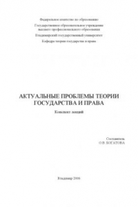 Книга Актуальные проблемы теории государства и права : конспект лекций.