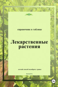 Книга Лекарственные растения. Справочник в таблице