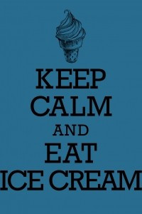 Книга Книга для записи рецептов. KEEP CALM and EAT ICE CREAM