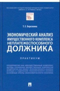 Книга Экономический анализ имущественного комплекса неплатежеспособного должника. Практикум