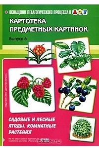 Книга Картотека предметных картинок. Выпуск 6. Садовые и лесные ягоды. Комнатные растения