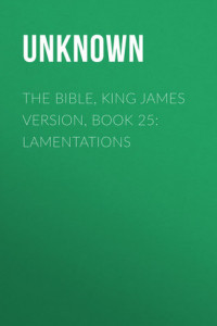 Книга The Bible, King James version, Book 25: Lamentations