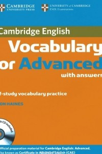 Книга Cambridge Vocabulary for Advanced with Answers