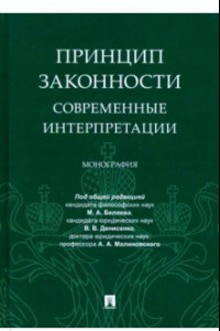 Книга Принцип законности: современные интерпретации